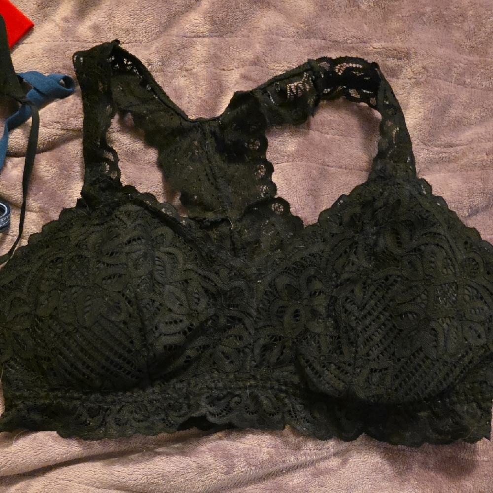 Maurices Black Lace Bralette